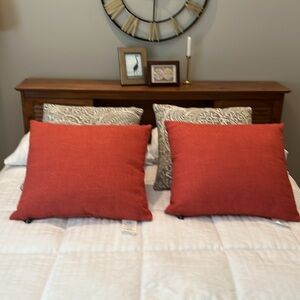2 Rodeo Home Rust/Orange Pillows